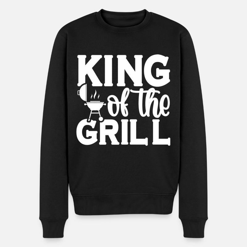 Roi du grill - Pull Premium bio Homme - noir