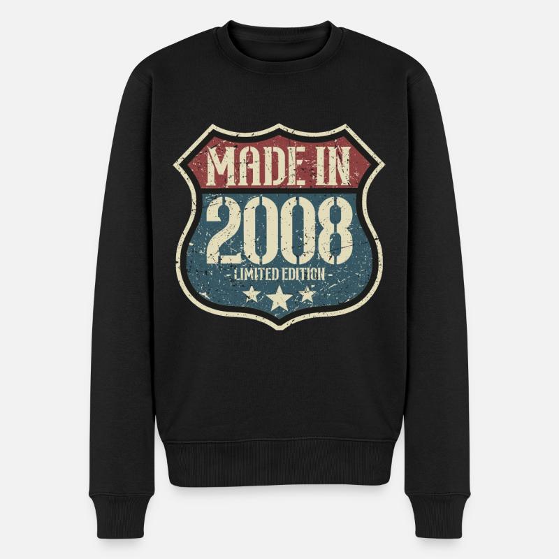 Perspective d’anniversaire 2008 - Pull Premium bio Homme - noir