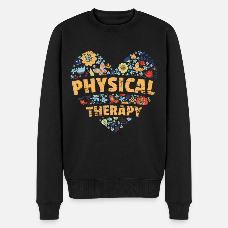 Physiotherapie - Männer Premium Bio Pullover - Schwarz