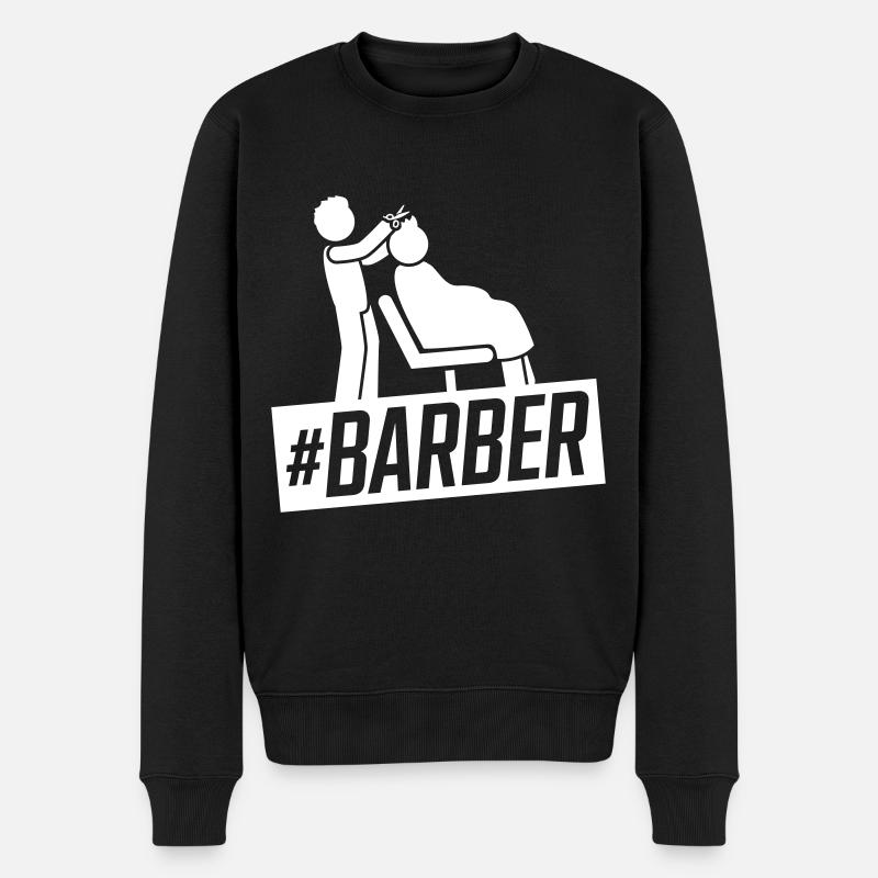 Barber Friseur - Männer Premium Bio Pullover - Schwarz