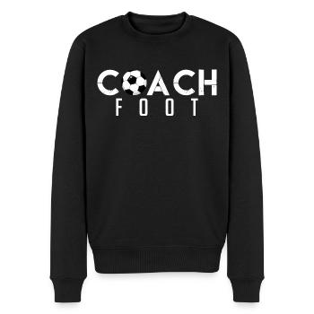 coach Football Cadeau Entraîneur Football !!!! - Pull Premium bio Homme - noir - Devant - Nico (187cm)