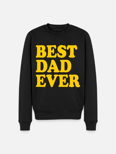 Best dad ever - Men's Premium Organic Jumper - black