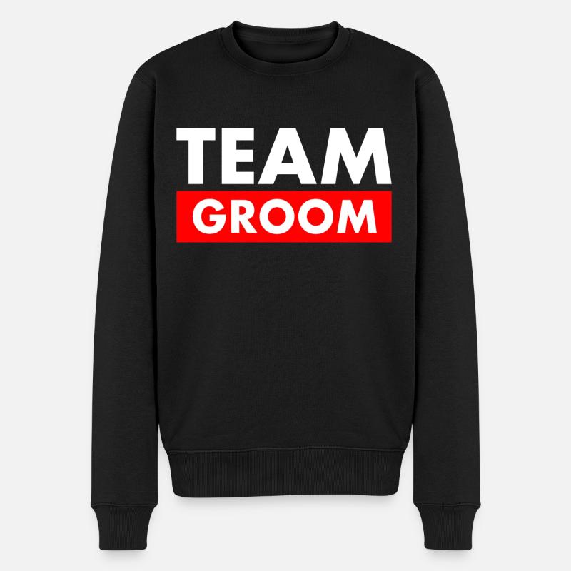 Team groom - Pull Premium bio Homme - noir