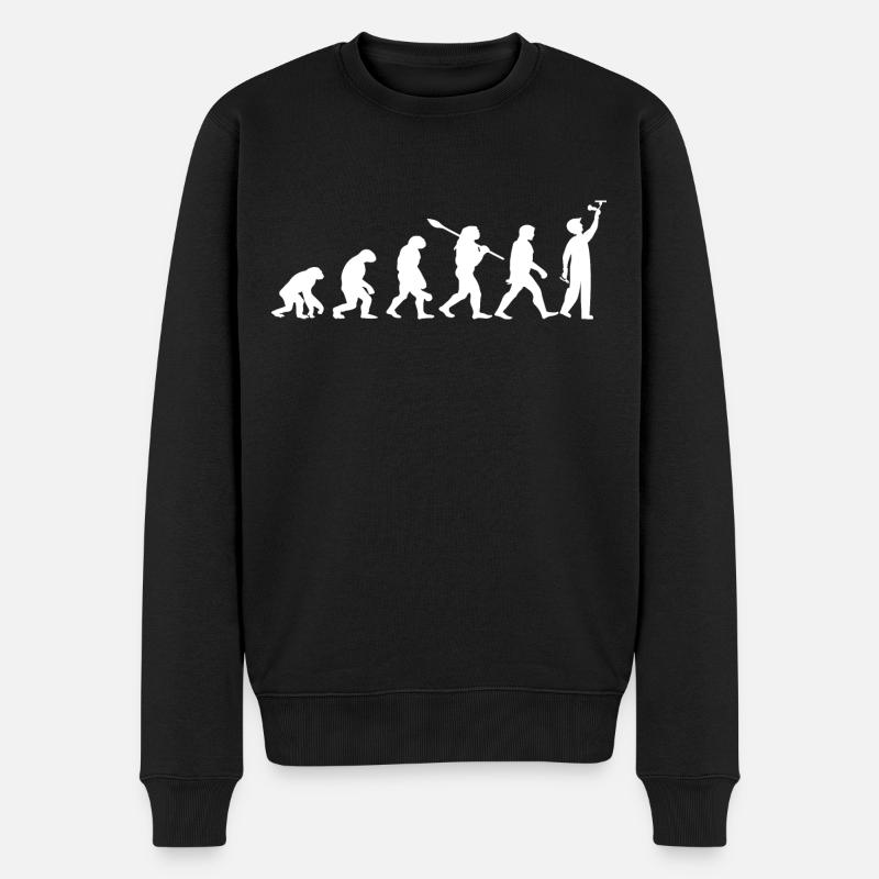 Ich liebe Maler - Männer Premium Bio Pullover - Schwarz