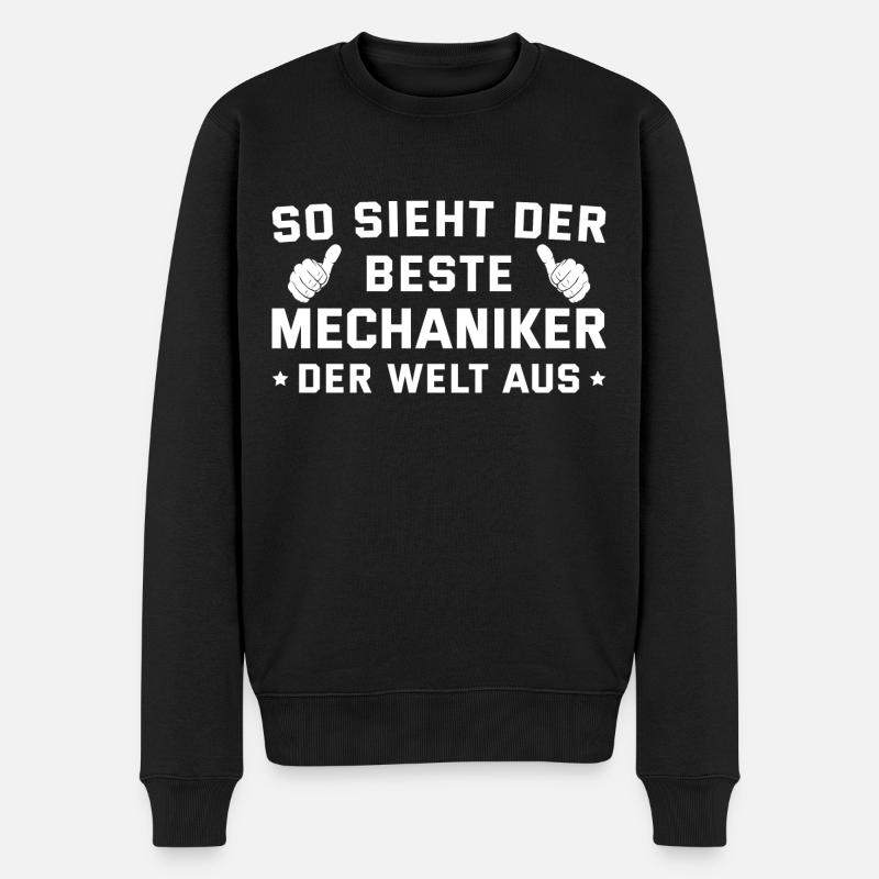 Anlagenmechaniker Bester Mechaniker Geschenk - Männer Premium Bio Pullover - Schwarz