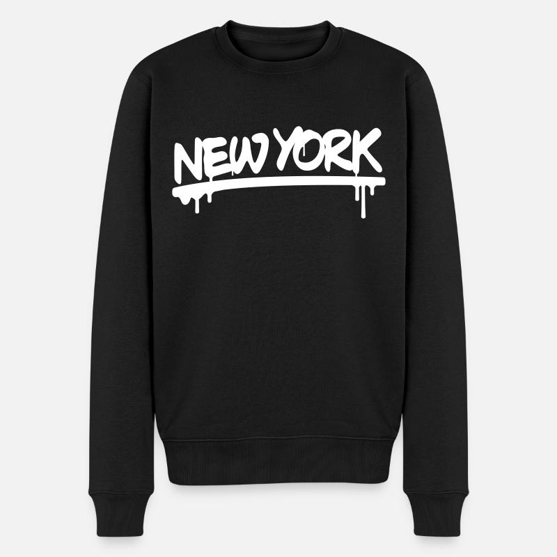 NEW YORK - Pull Premium bio Homme - noir