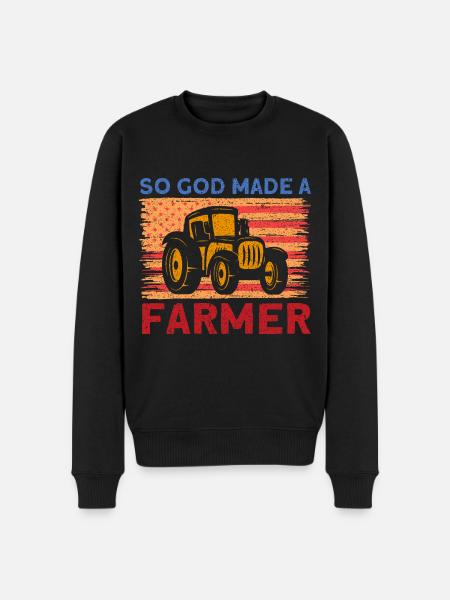 Agriculture Farmer Farm Gift - Men's Premium Organic Jumper - black