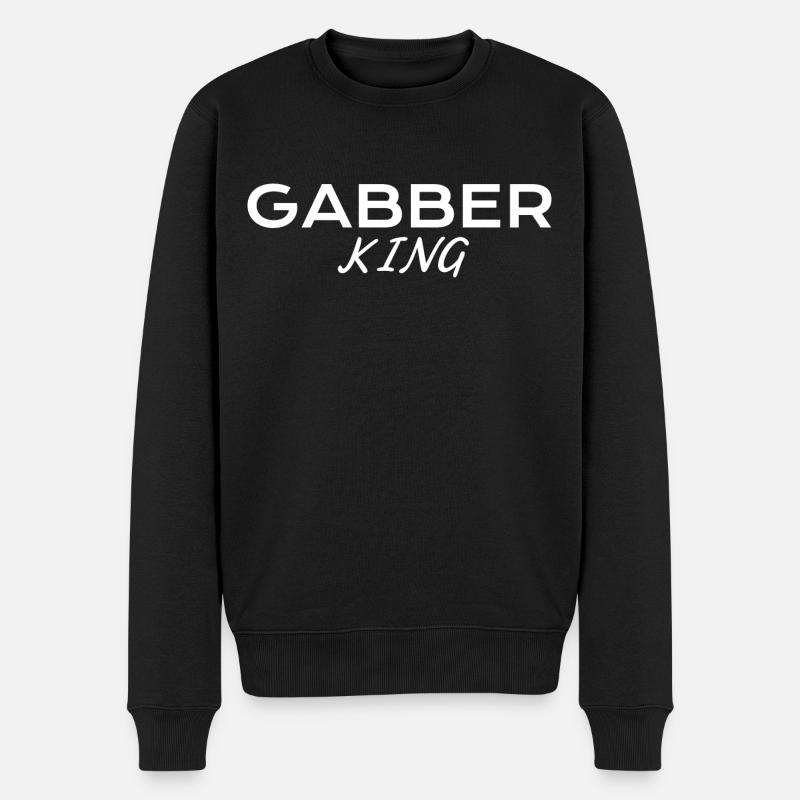 Gabber Roi - Pull Premium bio Homme - noir