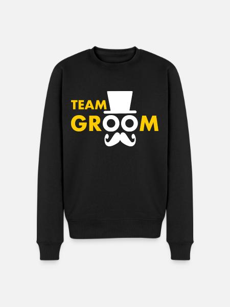 Team groom - Men's Premium Organic Jumper - black