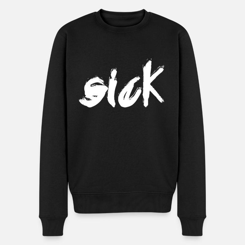 krank - Männer Premium Bio Pullover - Schwarz