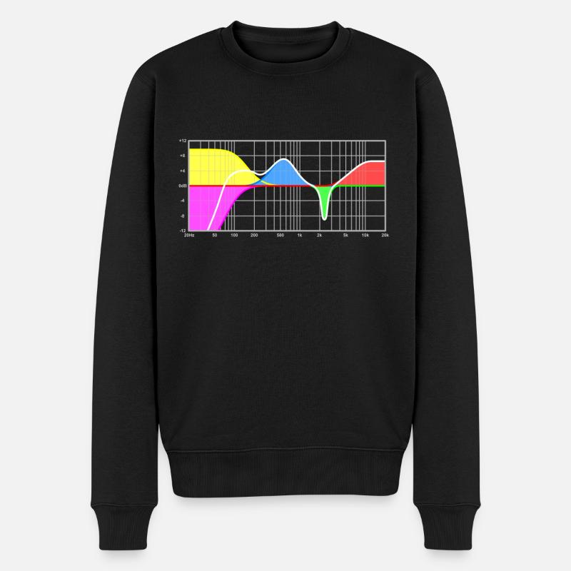 Parametric equalizer - sound engineering - Men's Premium Organic Jumper - black