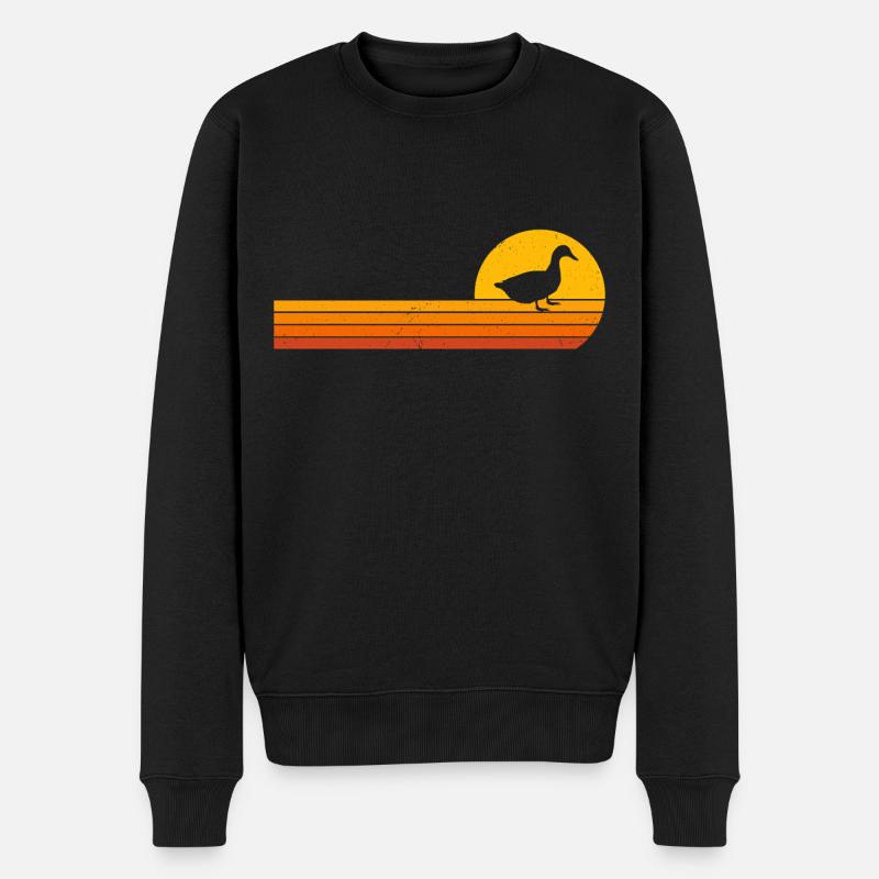 Entchen Sonnenaufgang Enten Entchen - Männer Premium Bio Pullover - Schwarz