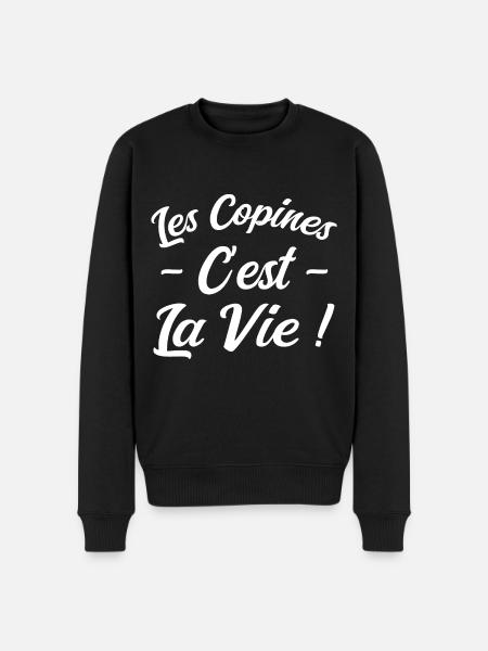 Les Copines c'est La Vie - Pull Premium bio Homme - noir
