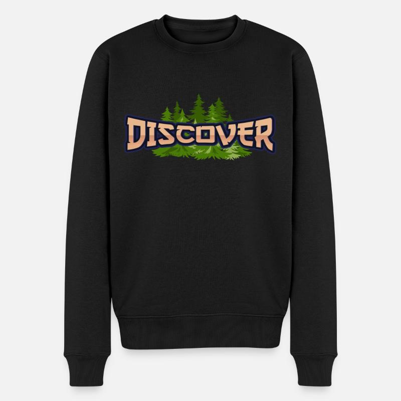 Découvrir la nature - Pull Premium bio Homme - noir