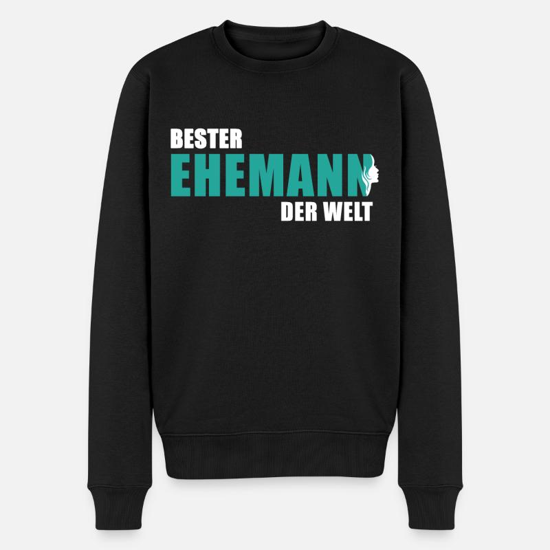 Bester Ehemann der Welt - Männer Premium Bio Pullover - Schwarz