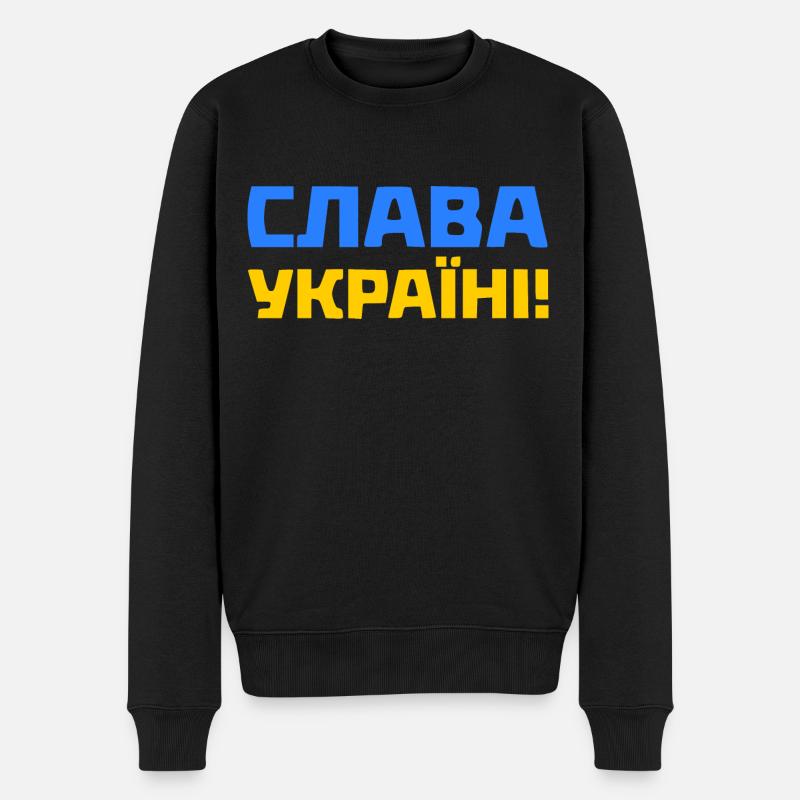 Slava ukraini - Pull Premium bio Homme - noir