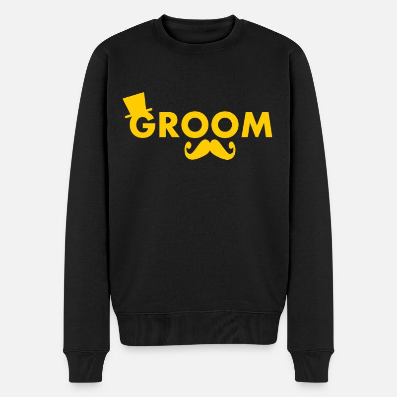 Groom - Männer Premium Bio Pullover - Schwarz