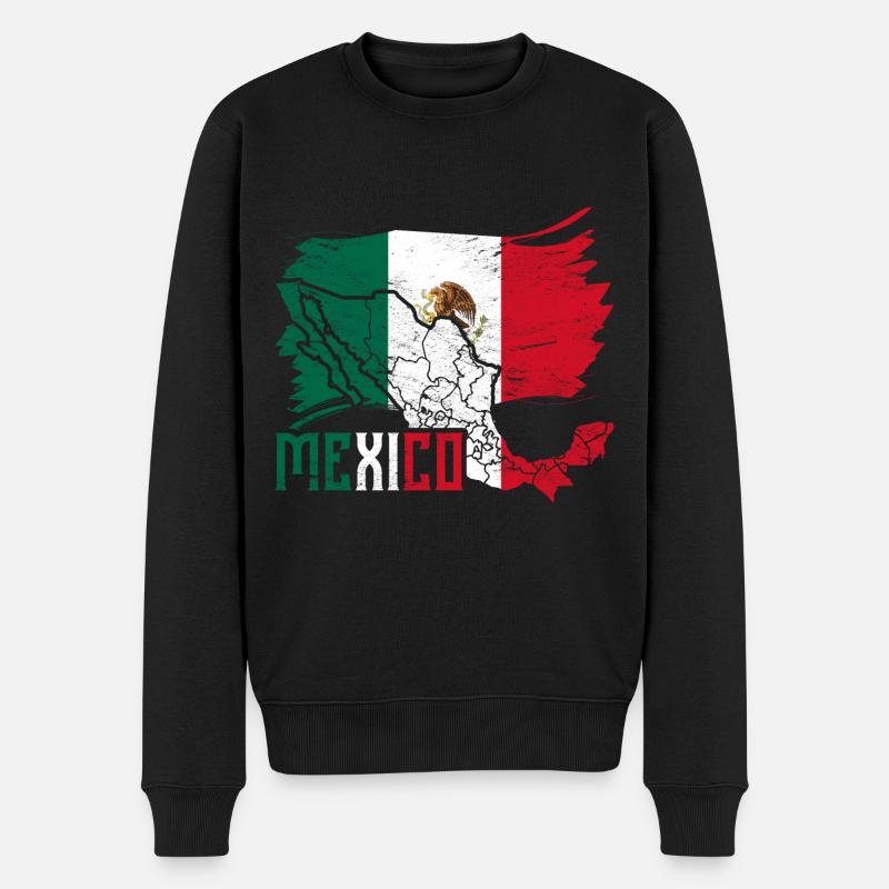 Aigle mexicain Cadeau mexicain Mexique - Pull Premium bio Homme - noir