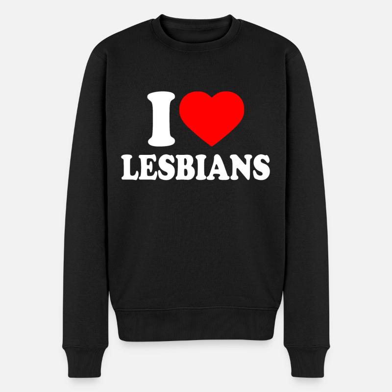 I love lesbians - Pull Premium bio Homme - noir