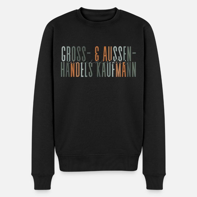 Examinierter Groß- und Außenhandelskaufmann - Männer Premium Bio Pullover - Schwarz