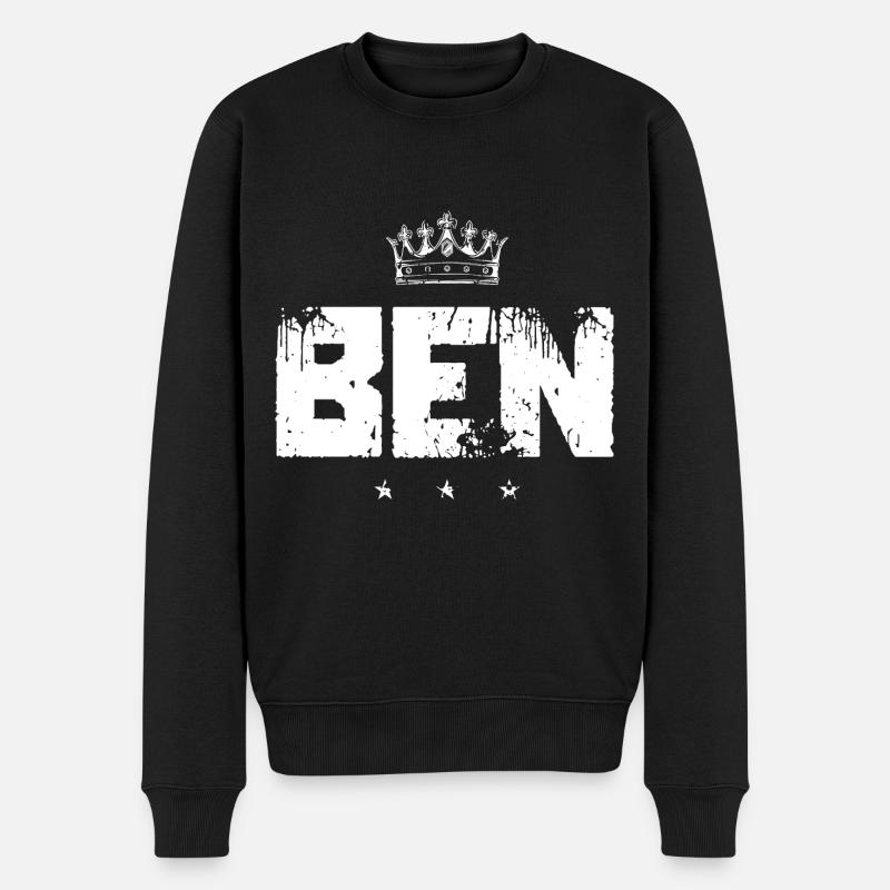 Benoît - Pull Premium bio Homme - noir