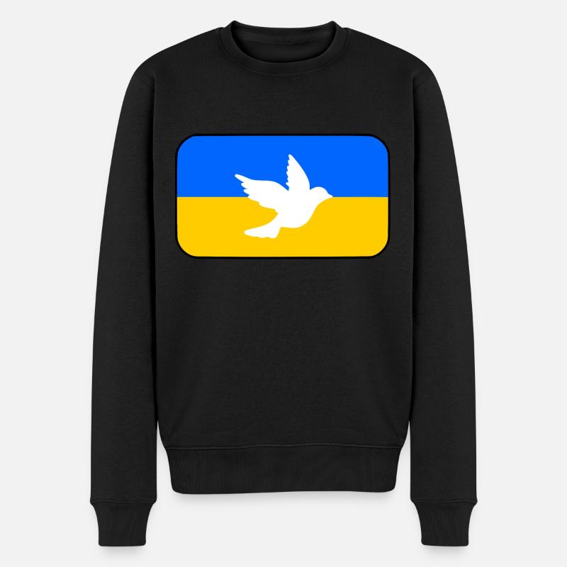 Ukraine - Pull Premium bio Homme - noir