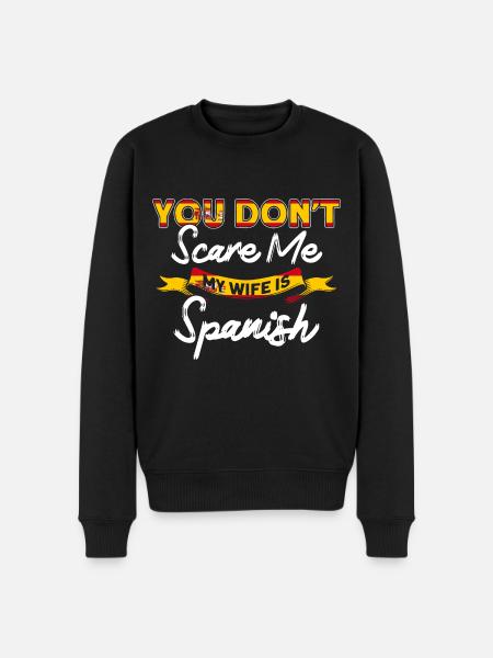 Spanish Flag Spanish Roots Gift - Men's Premium Organic Jumper - black