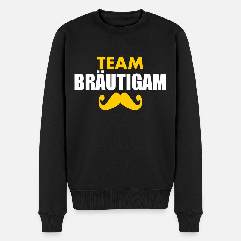 Team bräutigam - Männer Premium Bio Pullover - Schwarz