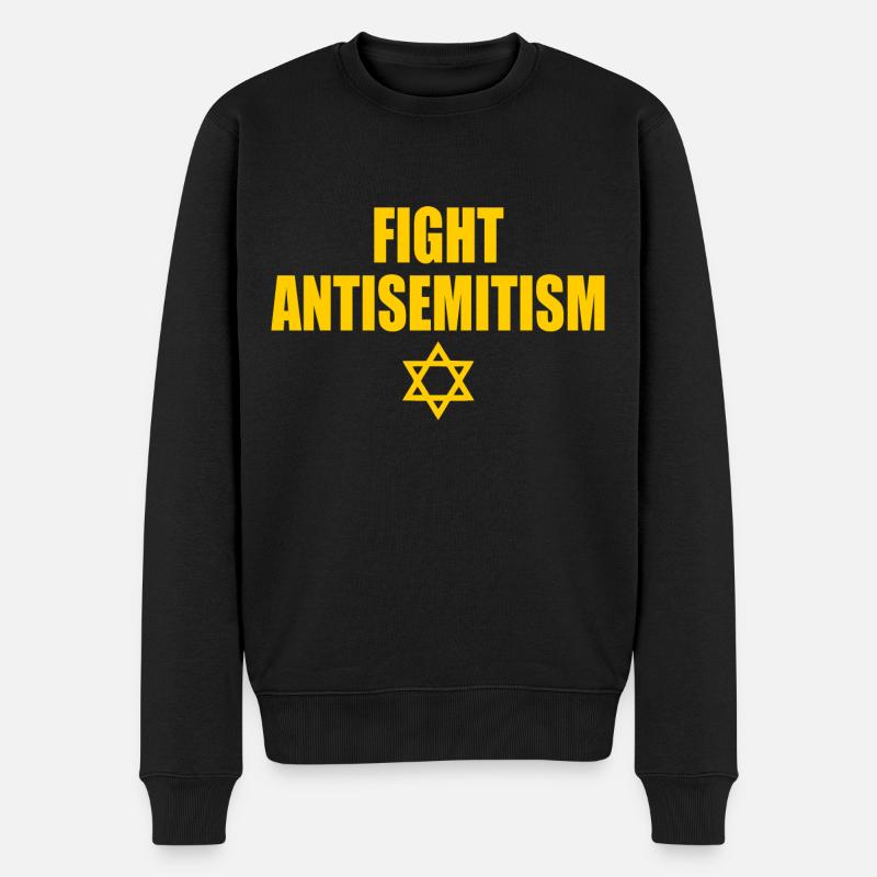 fight antisemitism - Pull Premium bio Homme - noir