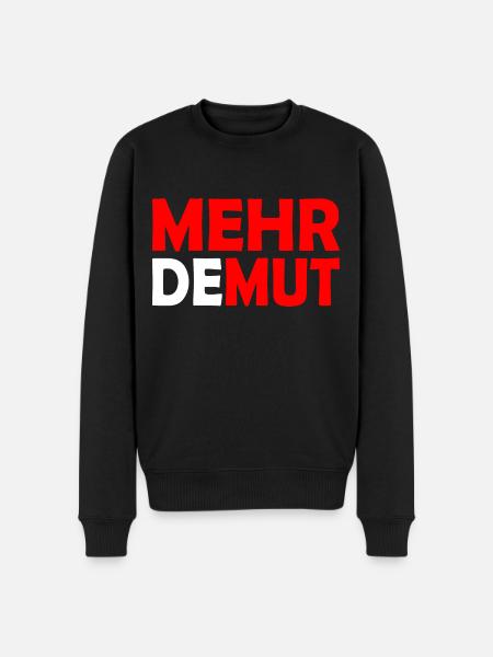 Demut - Männer Premium Bio Pullover - Schwarz