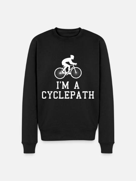 Cyclepath Bicycle Cyclist - Men's Premium Organic Jumper - black