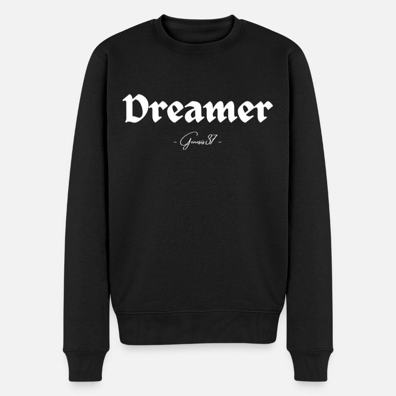 Träumer – Christian - Männer Premium Bio Pullover - Schwarz