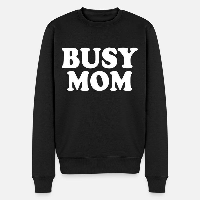 Busy mom - Pull Premium bio Homme - noir