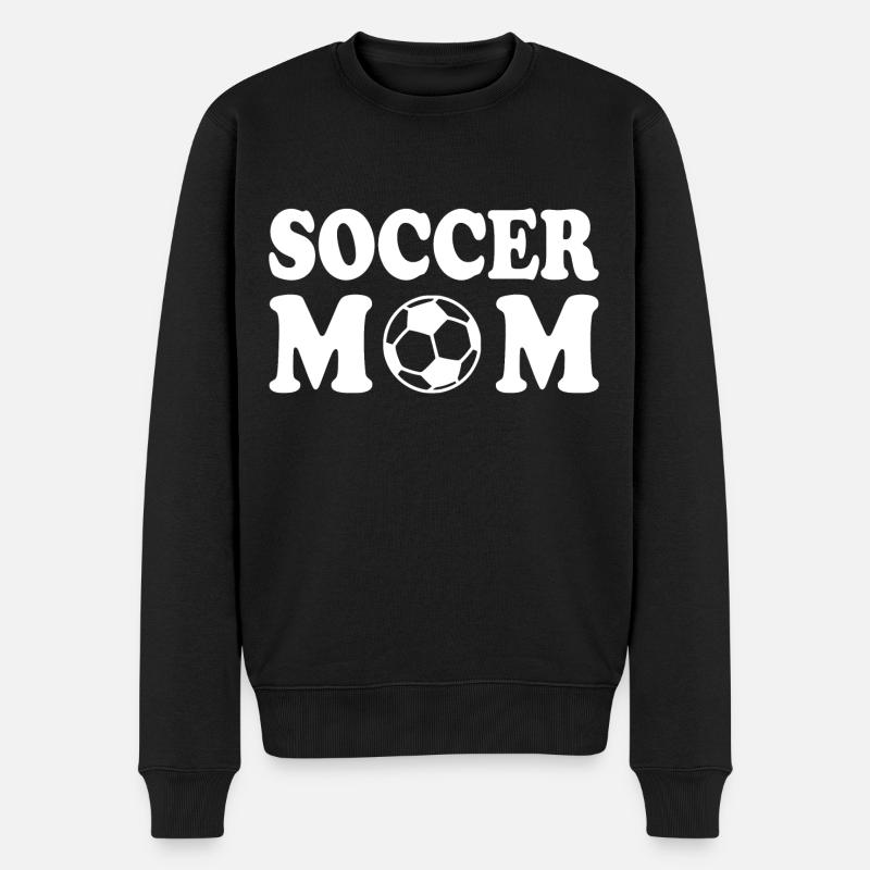 Soccer mom - Männer Premium Bio Pullover - Schwarz