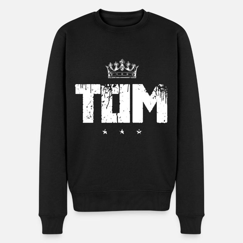 Tom - Pull Premium bio Homme - noir