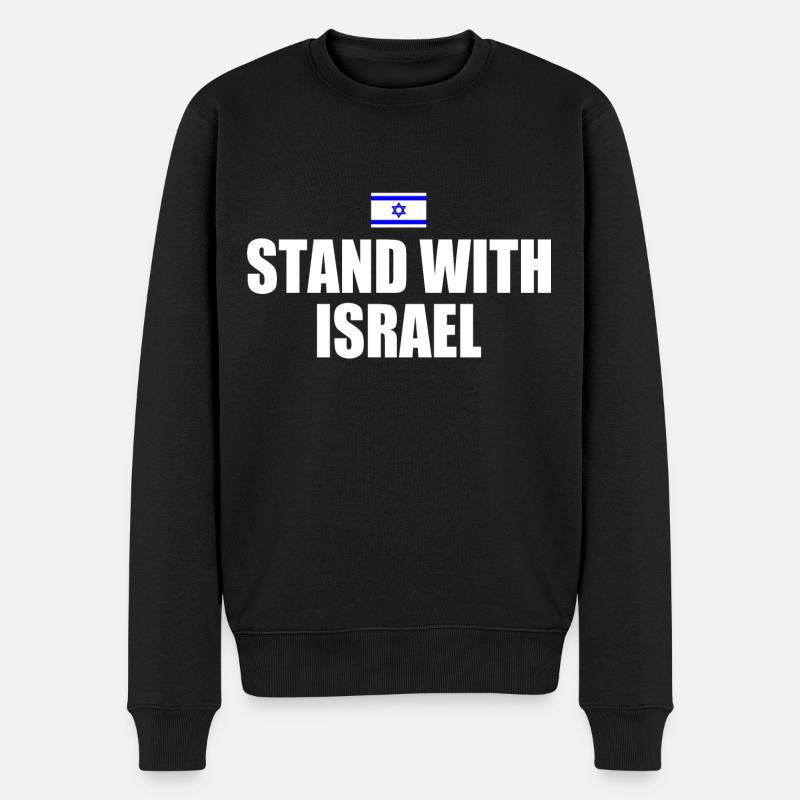 Stand with israel - Pull Premium bio Homme - noir