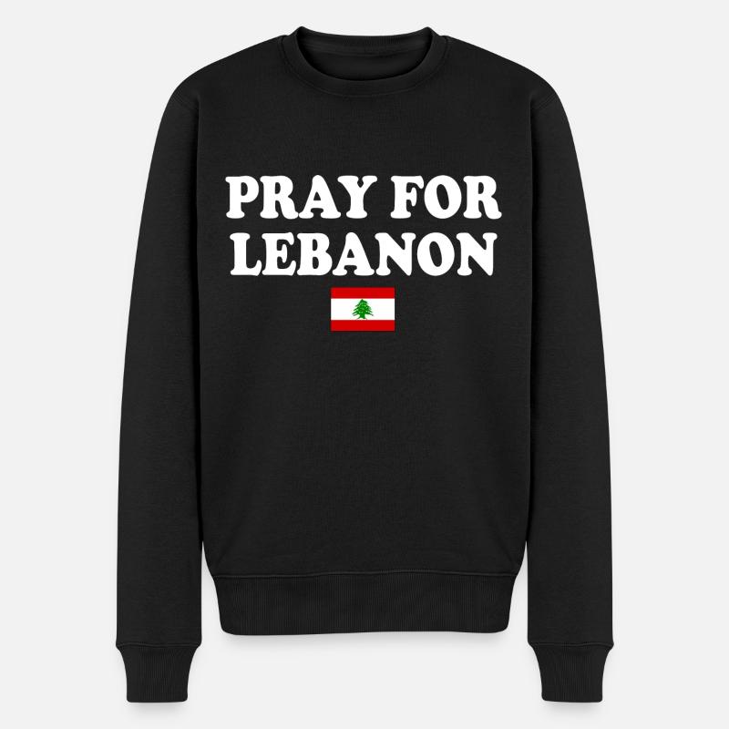 Pray for lebanon - Pull Premium bio Homme - noir