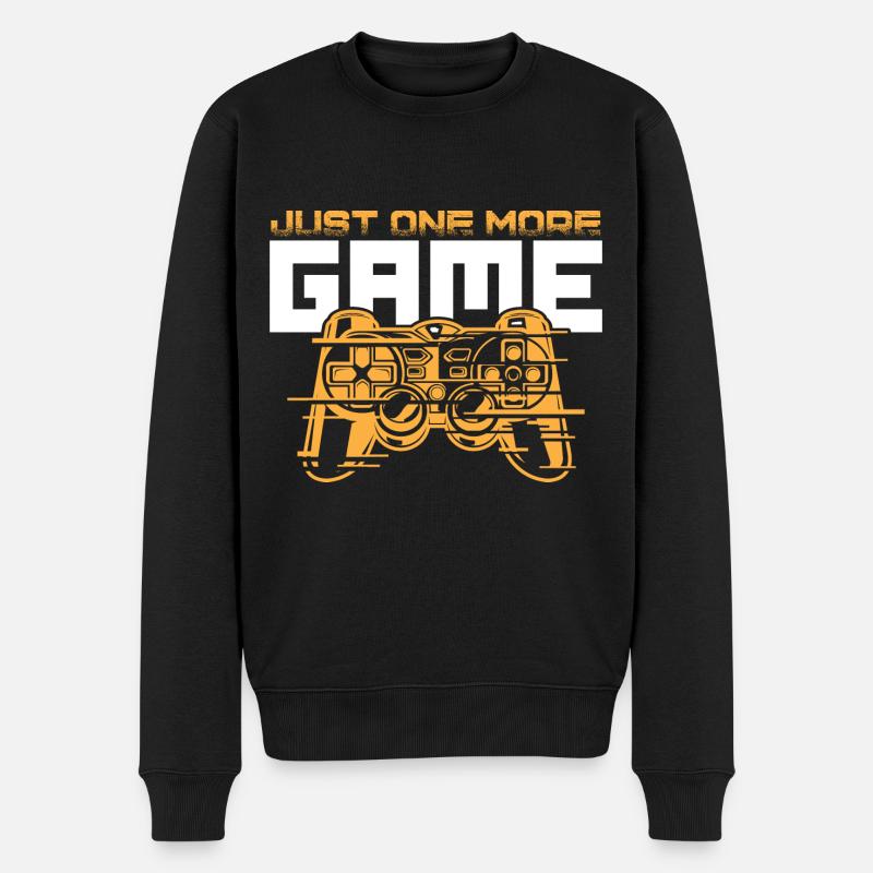 gamepad gamer - Pull Premium bio Homme - noir