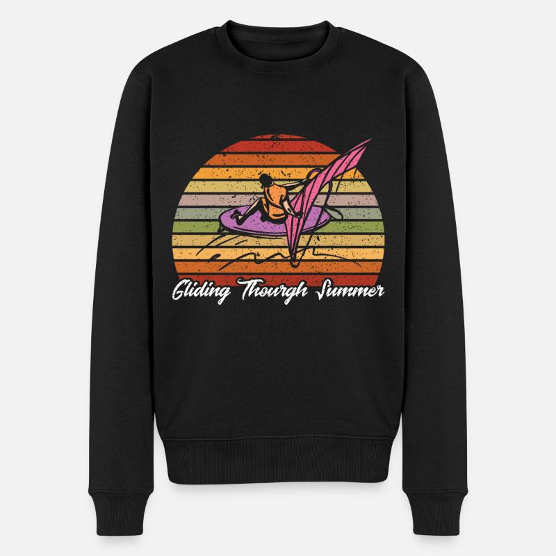 Surfer Windsurfer Windsurfing Surfing Cadeau - Pull Premium bio Homme - noir
