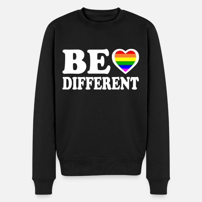 Be different - Pull Premium bio Homme - noir