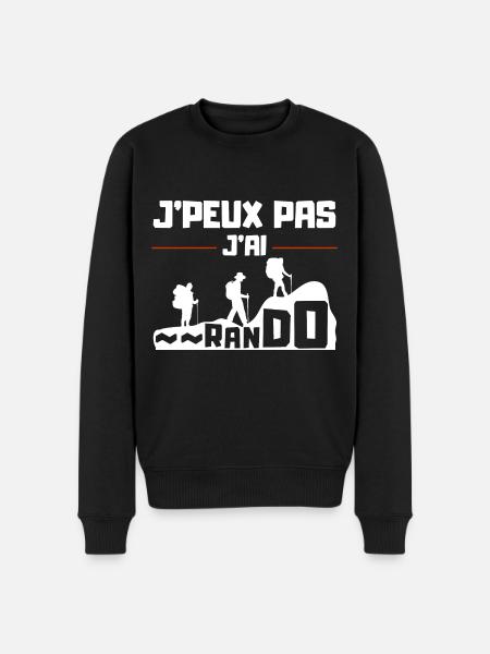 I can't I have Hiking - Men's Premium Organic Jumper - black