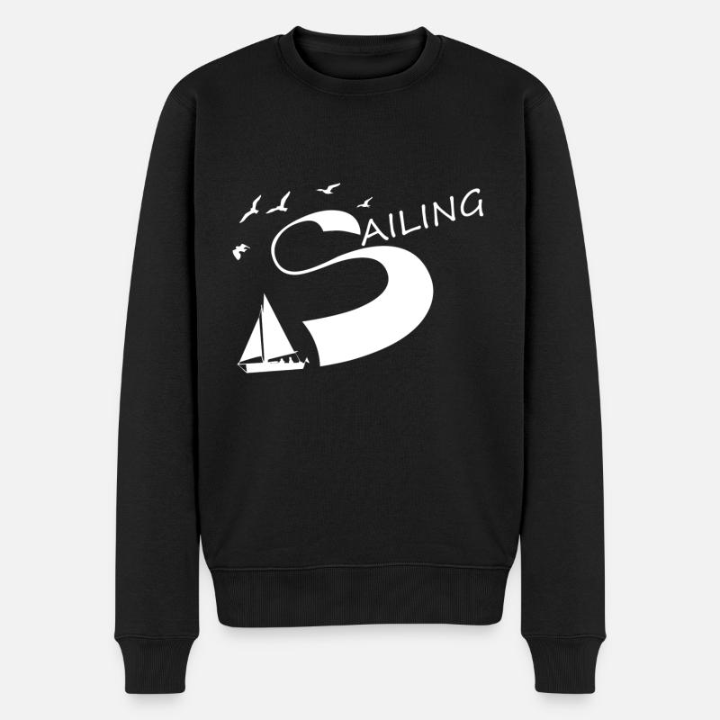 Sailing - Pull Premium bio Homme - noir