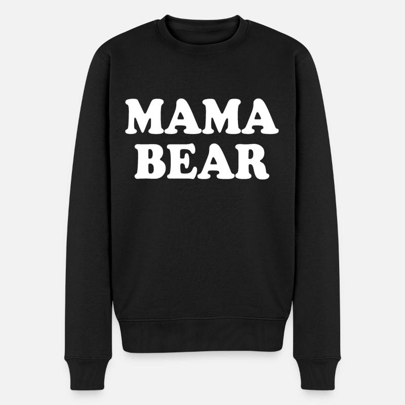 Mama bear - Pull Premium bio Homme - noir