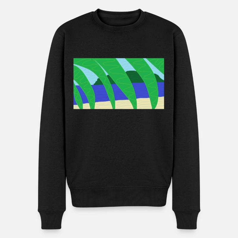 Vague souvenir de vacances - Pull Premium bio Homme - noir