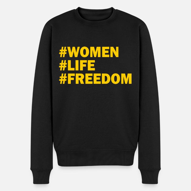 Women life freedom - Pull Premium bio Homme - noir