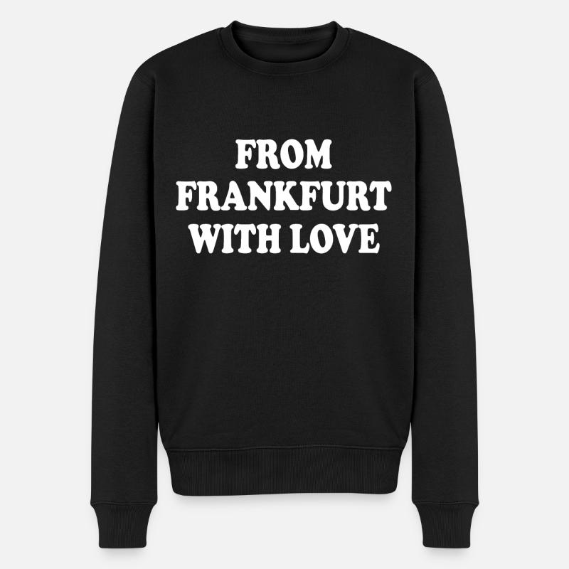 From frankfurt with love - Pull Premium bio Homme - noir