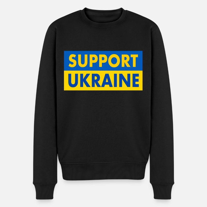 Support ukraine - Pull Premium bio Homme - noir