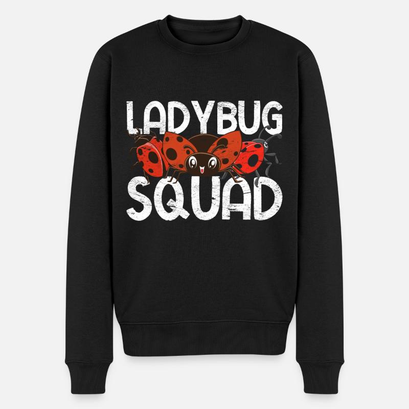 Marienkäfer Squad Lustiges Geschenk Marienkäfer - Männer Premium Bio Pullover - Schwarz