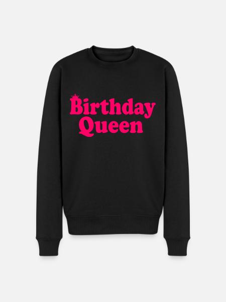 Birthday queen - Men's Premium Organic Jumper - black
