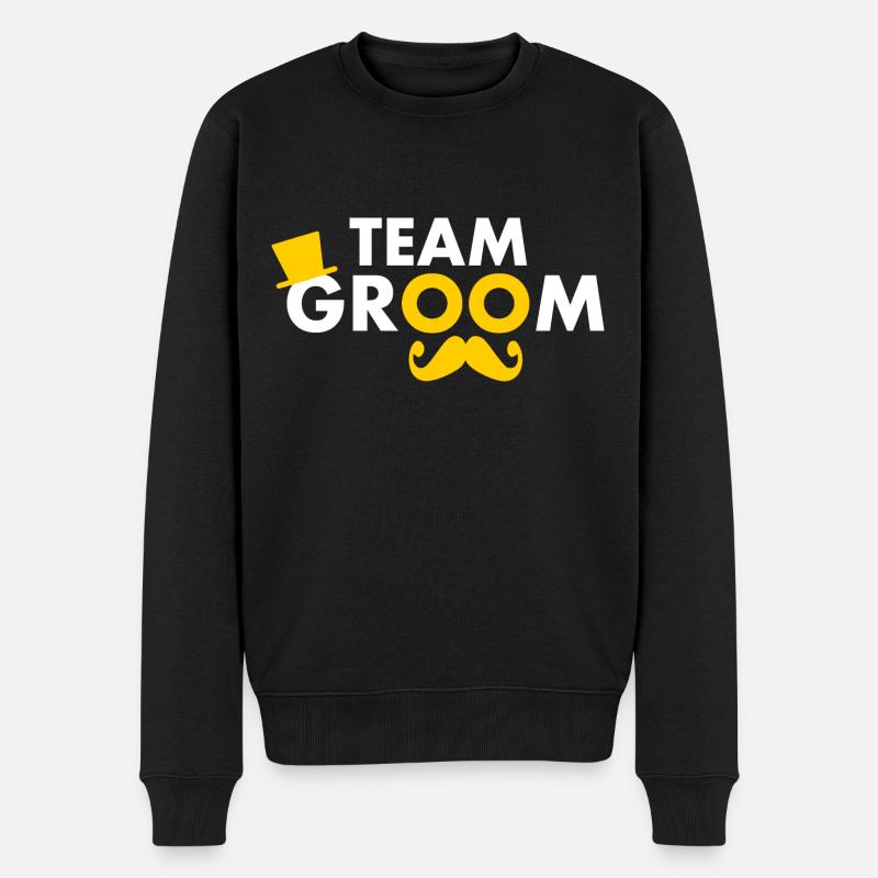 Team groom - Pull Premium bio Homme - noir